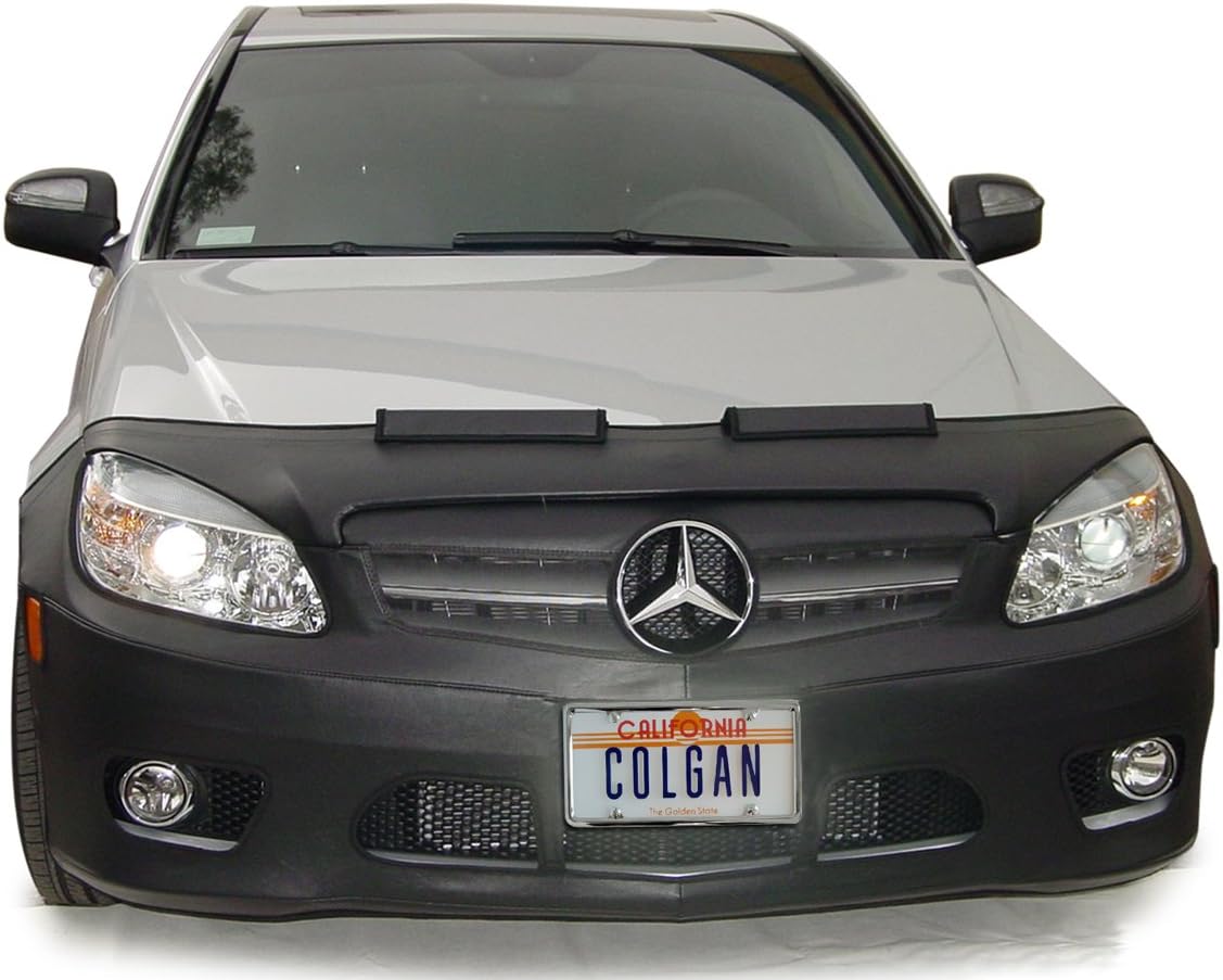 Colgan Custom Fit Front End Mask for Select Mercedes-Benz C250/C300 Models - Vinyl (Black)