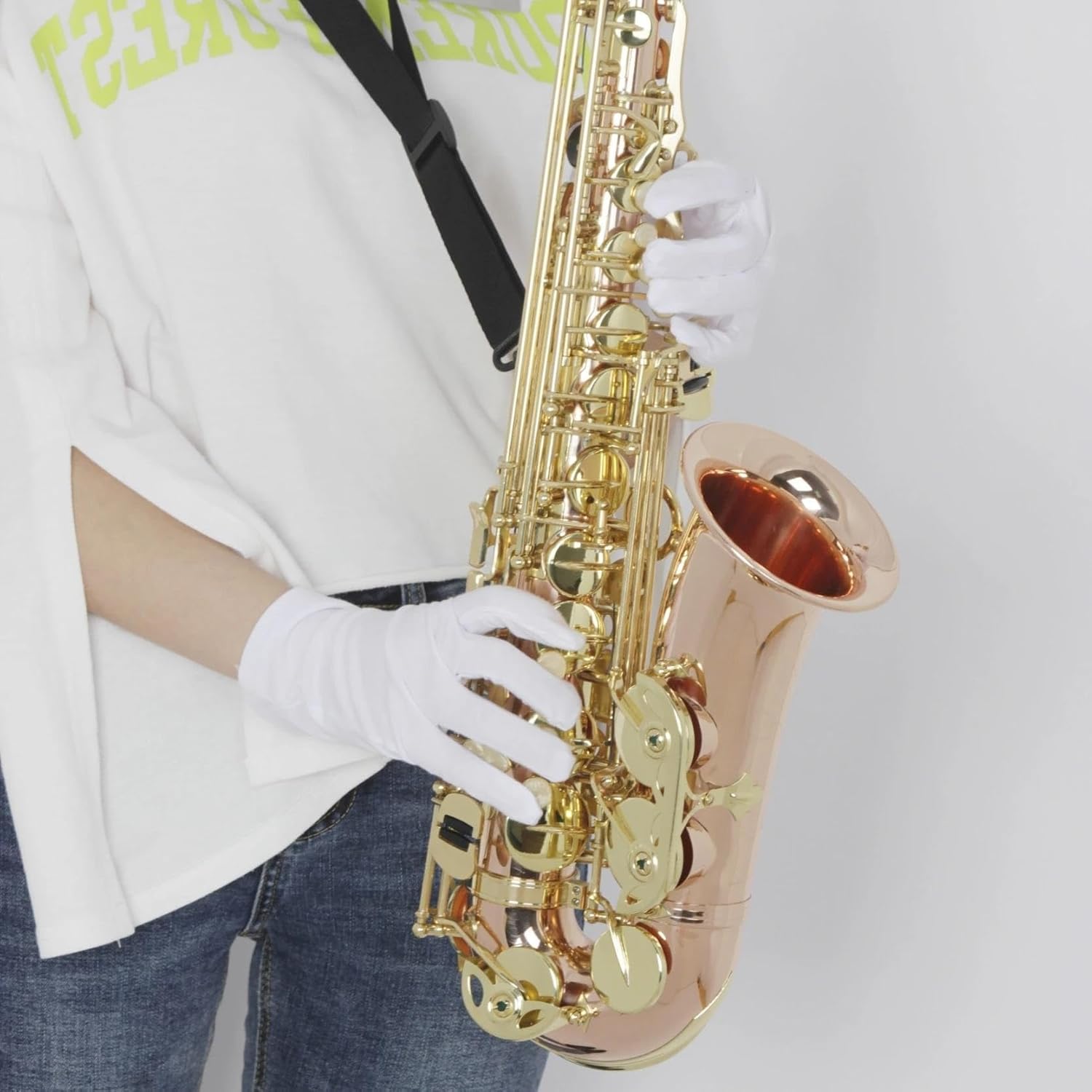 Eb Alto Saxophone Phosphor Bronze Material E Flat Sax Woodwind Instrument Saxophone With Case Gloves Reeds Strap