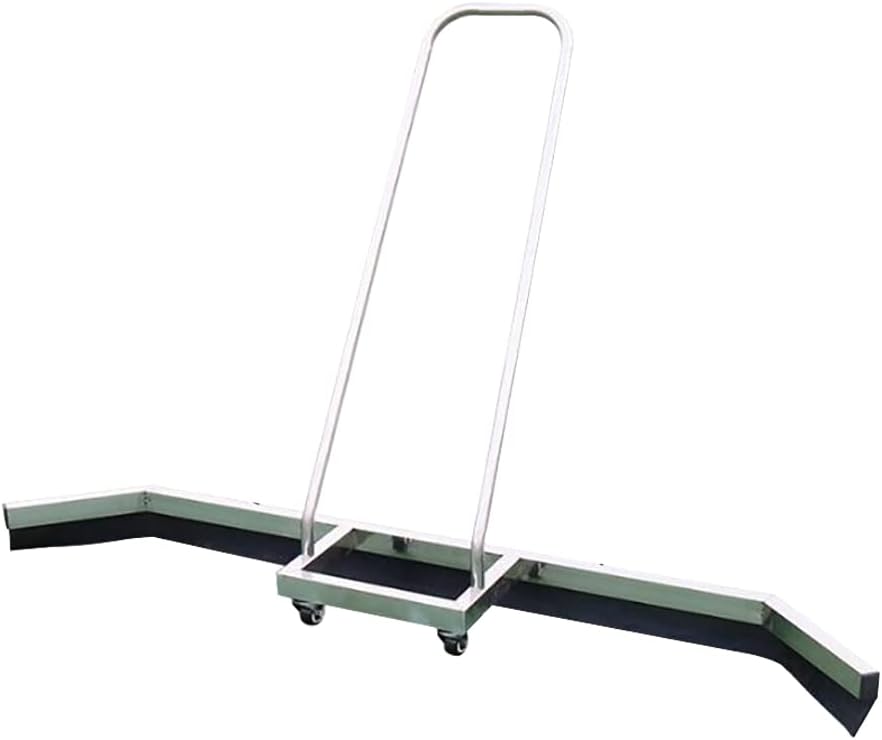 Tennis Court Squeegee with Wheels Heavy Duty Floor Squeegee Broom Court Surface Water Remover Rain Sweeper for Courts, 4.7ft EVA Foam Rubber Blade