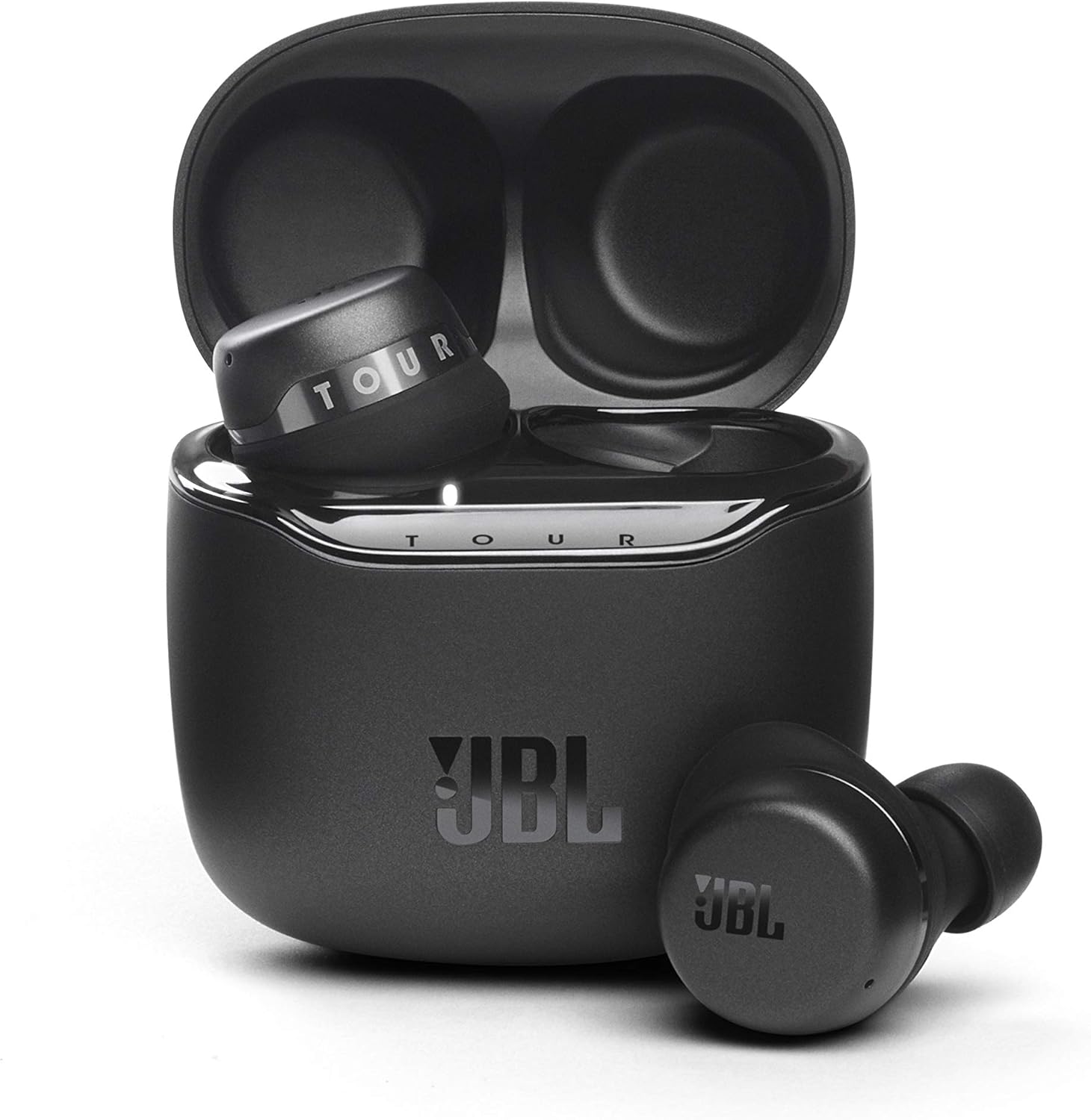 JBL Tour PRO+ TWS True Wireless Bluetooth Earbuds with Built-in Alexa - Black (Renewed)
