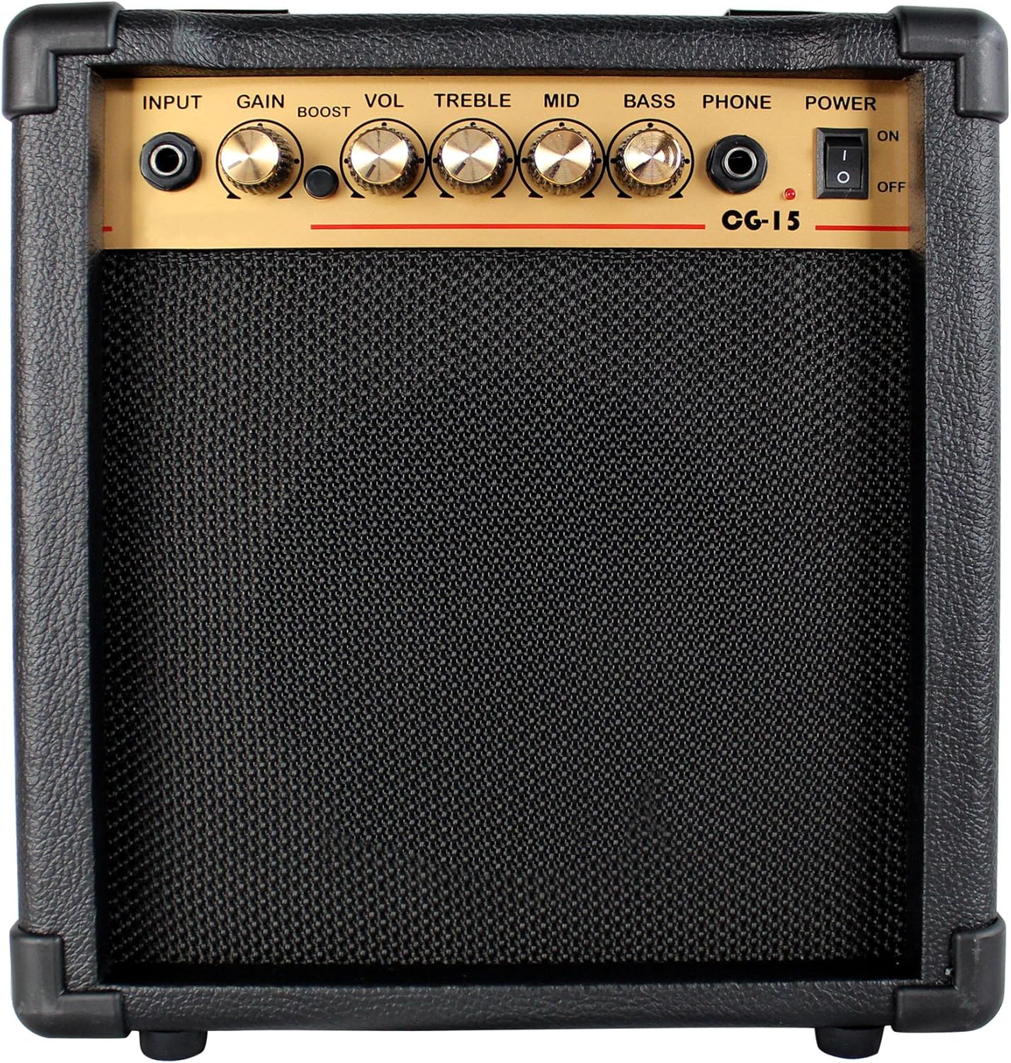 Stedman Beginner Series Bass Guitar Bundle with 15-Watt Amp, Gig Bag, Instrument Cable, Strap, Strings, Picks, and Polishing Cloth - Black