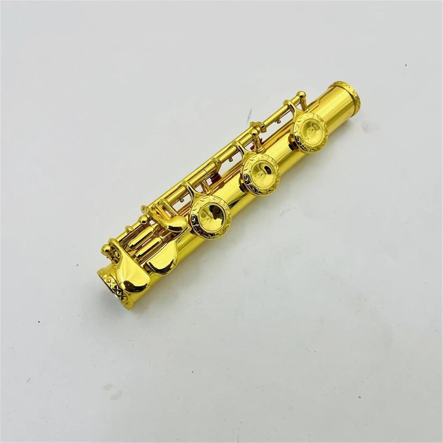 Flute In C 17 Hole Open Key Gold Plated Carved Keys Woodwind Instrument With Box