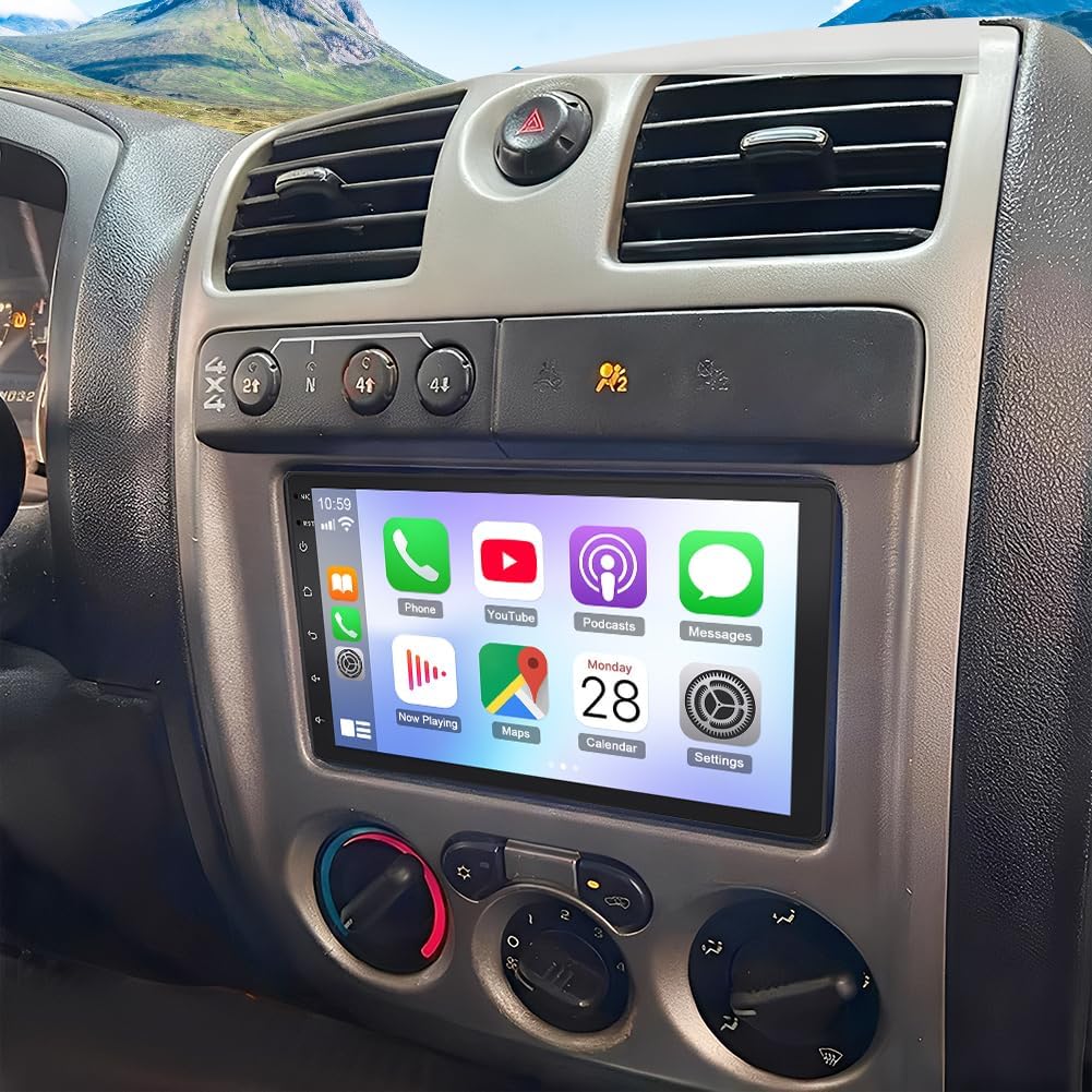 Double Din Car Radio for Chevy Colorado 2004-2012,7