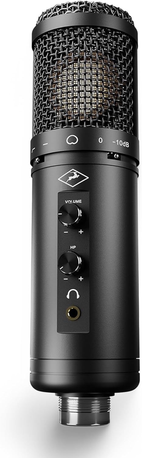 Antelope Audio Axino Synergy Core USB Podcast Microphone for Laptop, PC — All-In-One Large Diaphragm Vocal Recording Microphone w/Onboard Emulations & Effects — Dynamic Condenser Mic + Audio Interface
