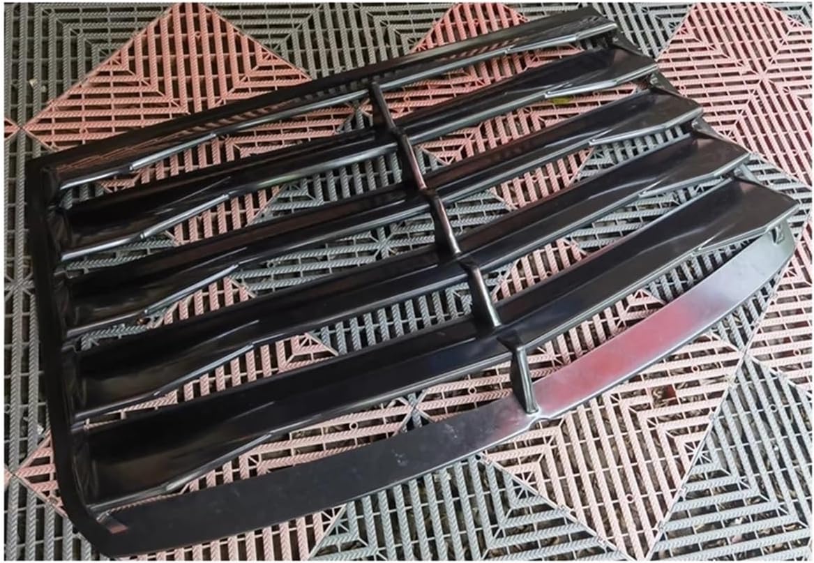 Rear Window Louver Car Decorations Case Compatible For Mitsubishi Lancer 08-15 Auto Air Outlet Shutters Grill Cover Frame(Matte Black)