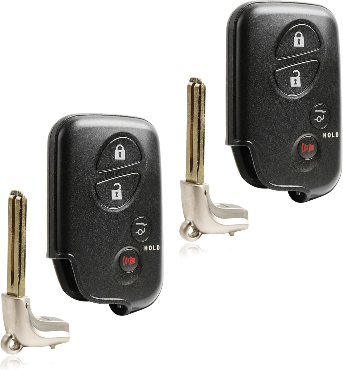 2X USARemote Key Fob Replacement Keyless Entry Remote for 2010 2011 2012 2013 2014 2015 2016 2017 2018 2019 22020 Lexus GX460 4-Button Proximity Smart Key (HYQ14ACX, GNE 5290)