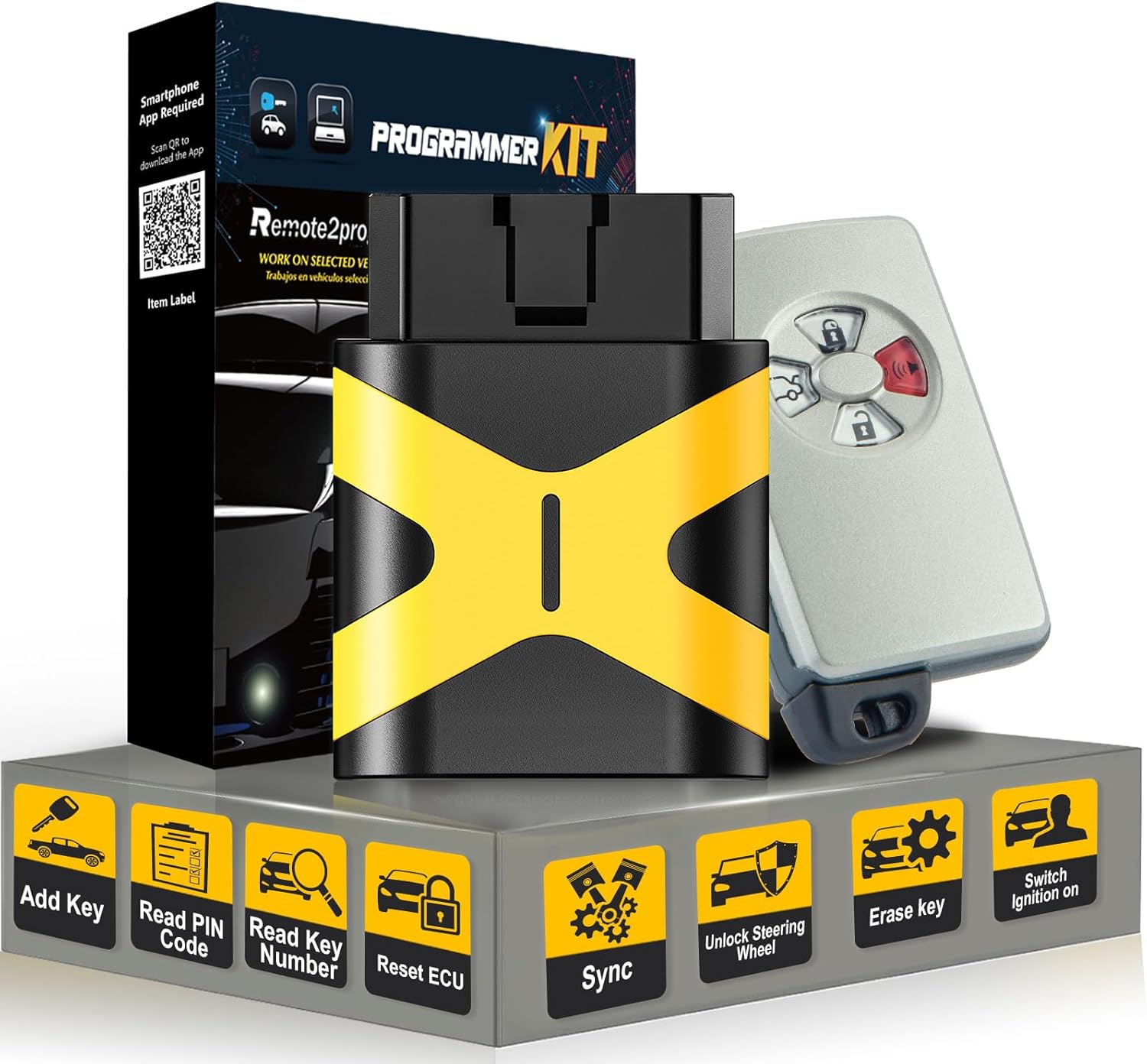 DIY Programming Car Key and Keyless Entry Smart Car Remote Replaccement for 2005-2006 Toyota Avalon with FCC: HYQ14AAF and 0111 Board