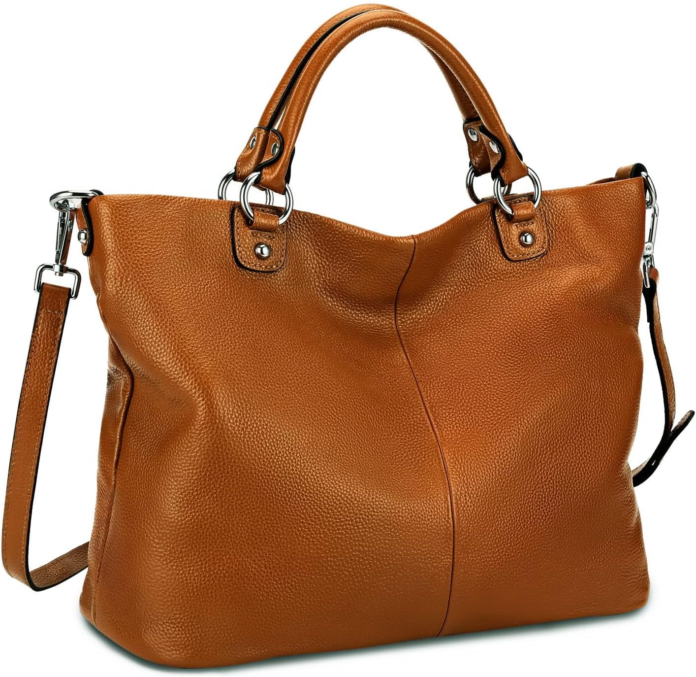 Kattee Women's Soft Leather Tote Bag, Top Satchel Purses and Handbags