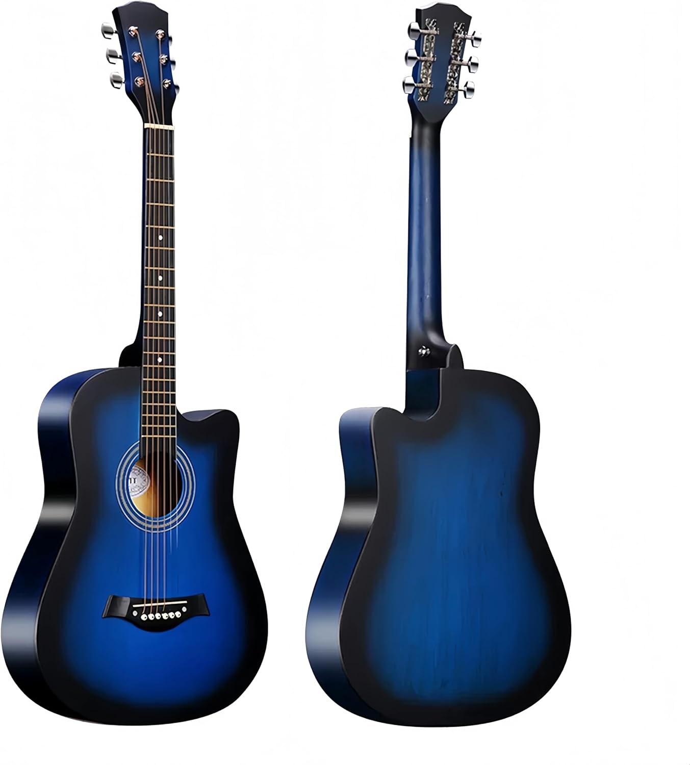 38'' Wood Acoustic Guitar for Adults, 6 Steel-String Acoustic Guitar With Guitar Bag and Beginner Kits for Beginner