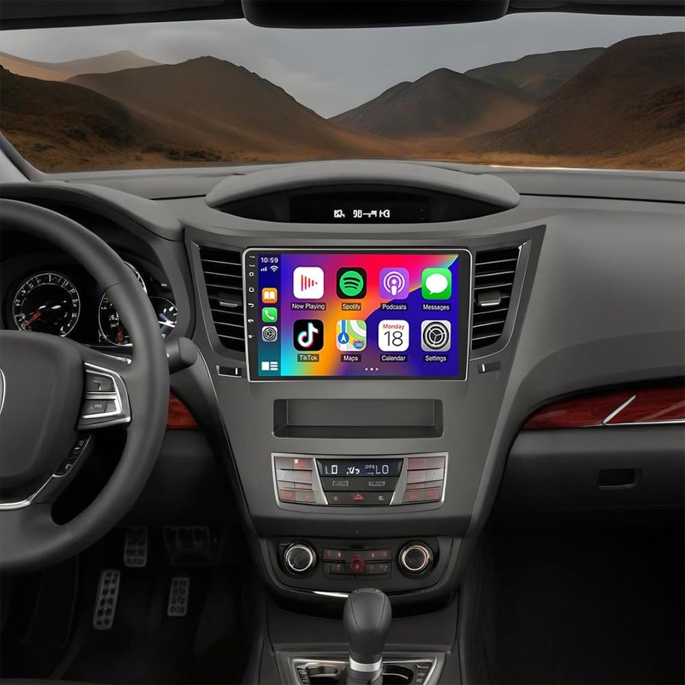 2+64GB Android 15 Car Radio for Subaru Outback Legacy 2009-2014 with Wireless Carplay Android Auto, 9
