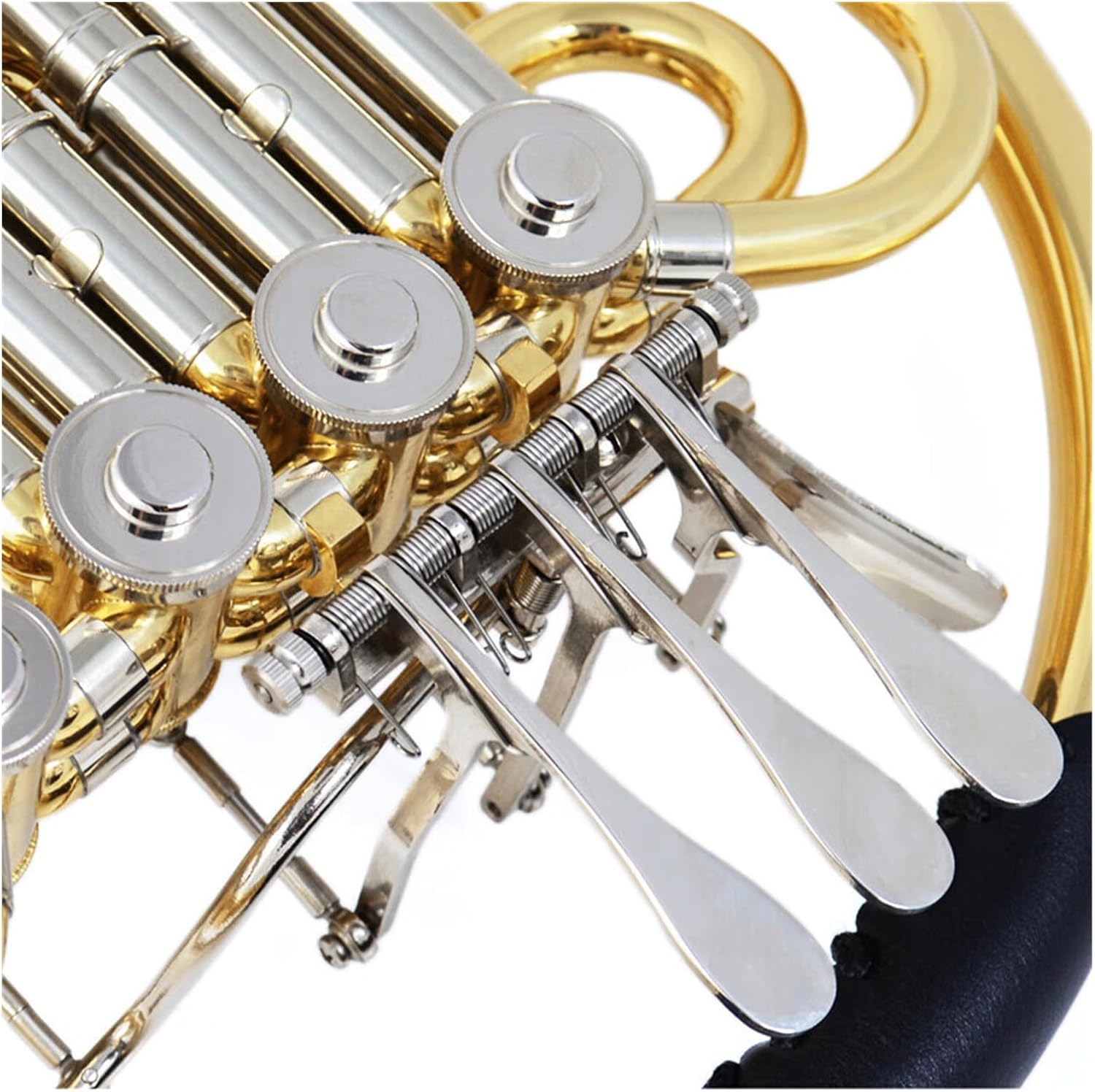 Professional musical instrument for beginners 4 key double row B flat French horn