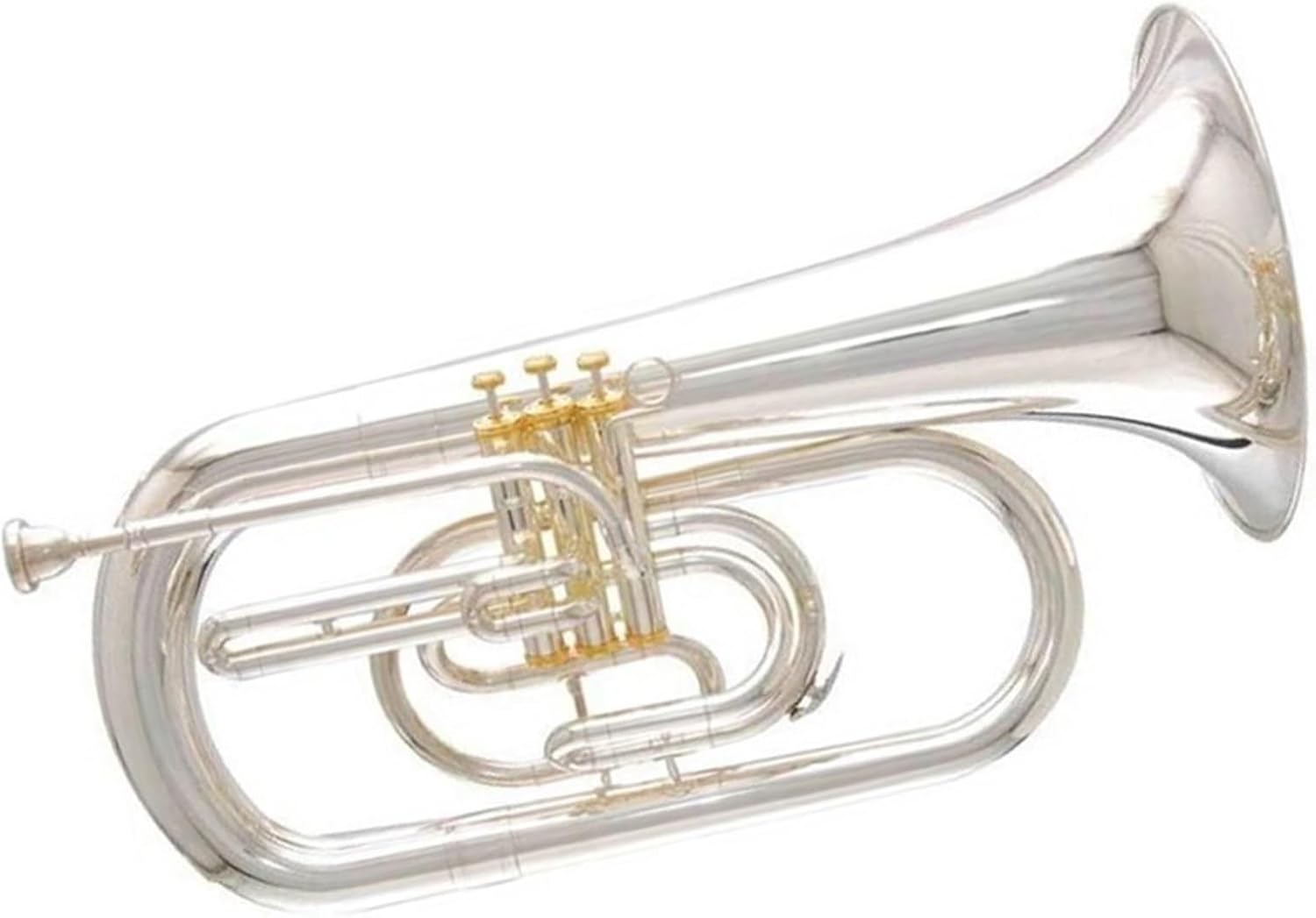 Beginner euphonium Silver Plated Tone Bb Marching Euphonium
