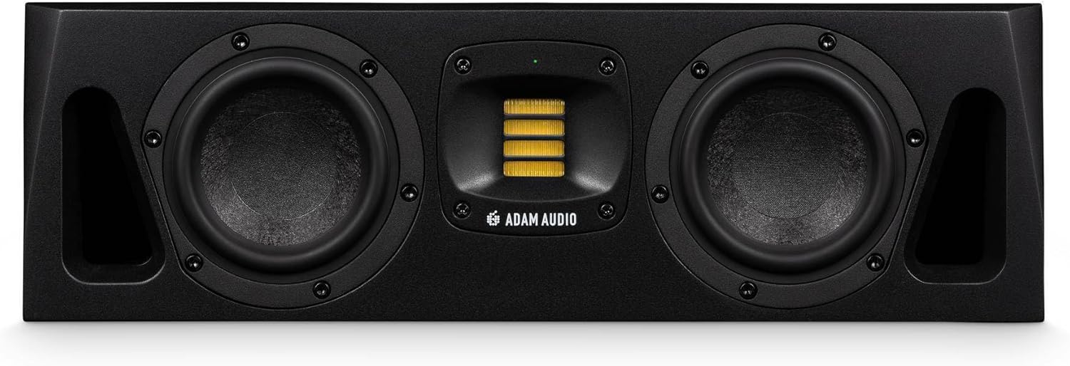 Adam Audio A44H Powered Two-Way Midfield Studio Monitor Bundle with FocusProAudio Microphone Cable and Stereo Breakout Cable (3 Items)