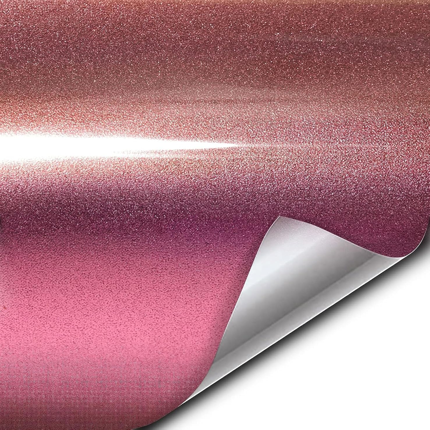 VViViD+ Gloss Metallic Rose Gold Vinyl Car Wrap Film Roll (10ft x 5ft)