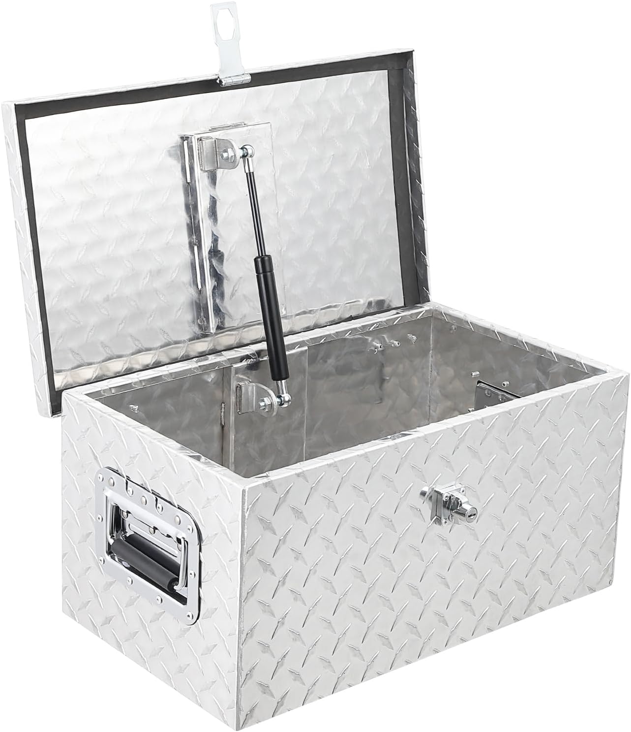 GAOMON 20 Inch Aluminum Diamond Plate Tool Box Truck Car Outdoor Trailer Pickup Underbody Toolbox, RV Storage Organizer, Underbed Tools Organizer W/Lock & Keys- 20