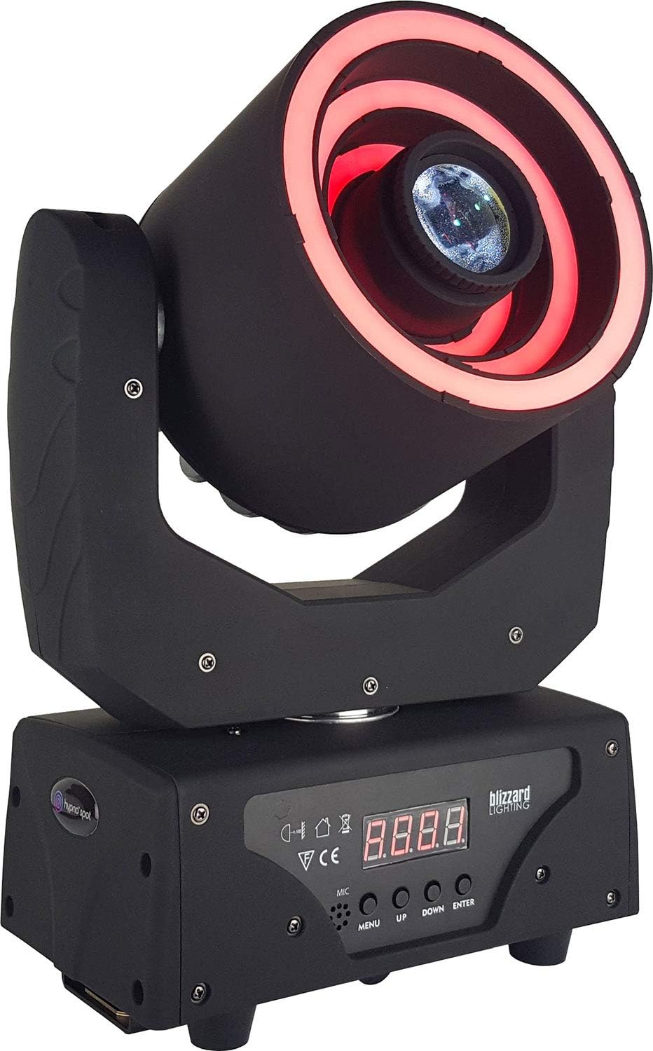 Blizzard Lighting Hypno Spot 30-Watt LED Moving Head Light with Aura Effect (9 Filter Color Wheel + 9 Gobos)