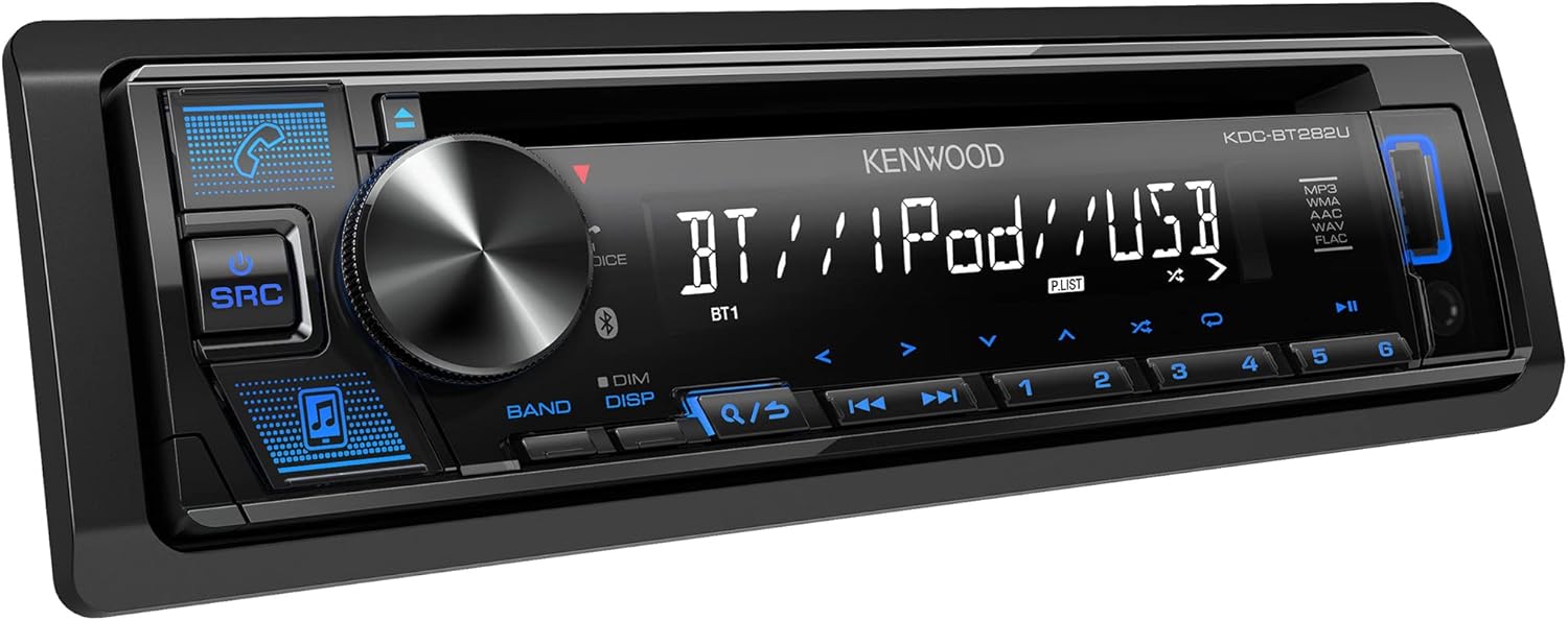 Kenwood KDC-BT282U CD Receiver w/Bluetooth, 13-Band EQ (Renewed)