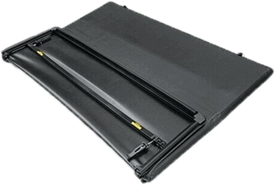 Tonneau Cover 3Fold 5Ft Bed Soft Rear Upper for Chevy for GMC for Canyon 2015-2021 5Feet-Size Black 20301M32203YF