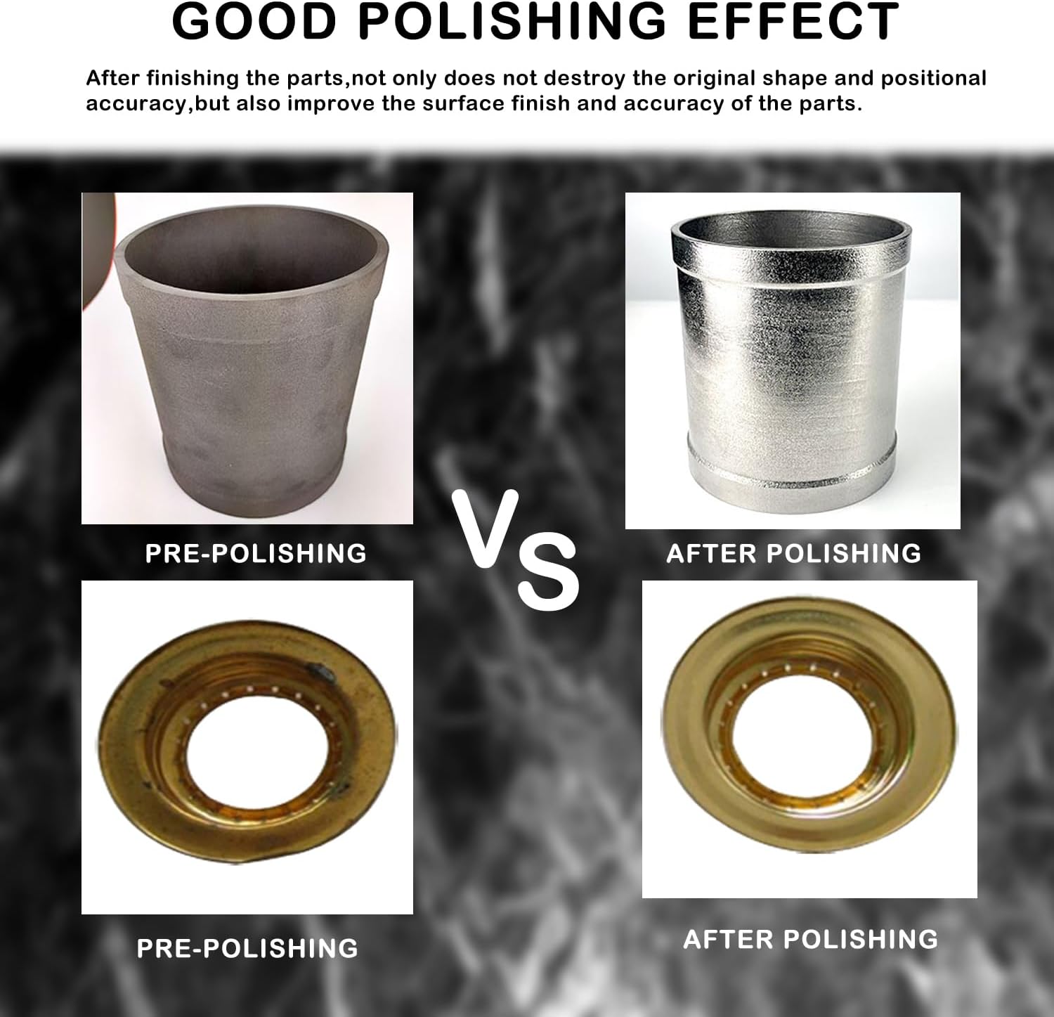 60L Vibratory Polishing Machine 17.7 Inch Professional Roller Polisher & Deburring Machine with 45 RPM for Metal Parts Cleaning Polishing Surface Finishing 110V 750W