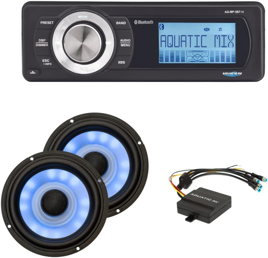Aquatic AV Ultra RGB & Stereo Kit for Harley 1998-2013