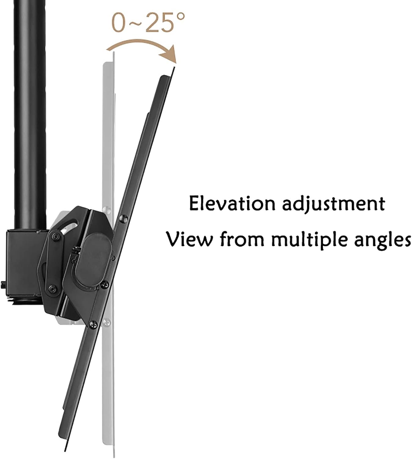 TV Stand,tv Wall Mount TV Ceiling Mount Bracket, Adjustable Height Full Motion 360 Deg Rotation Tilt Swivel, Fits 37-80inch TVs, with Loading 110 Lbs