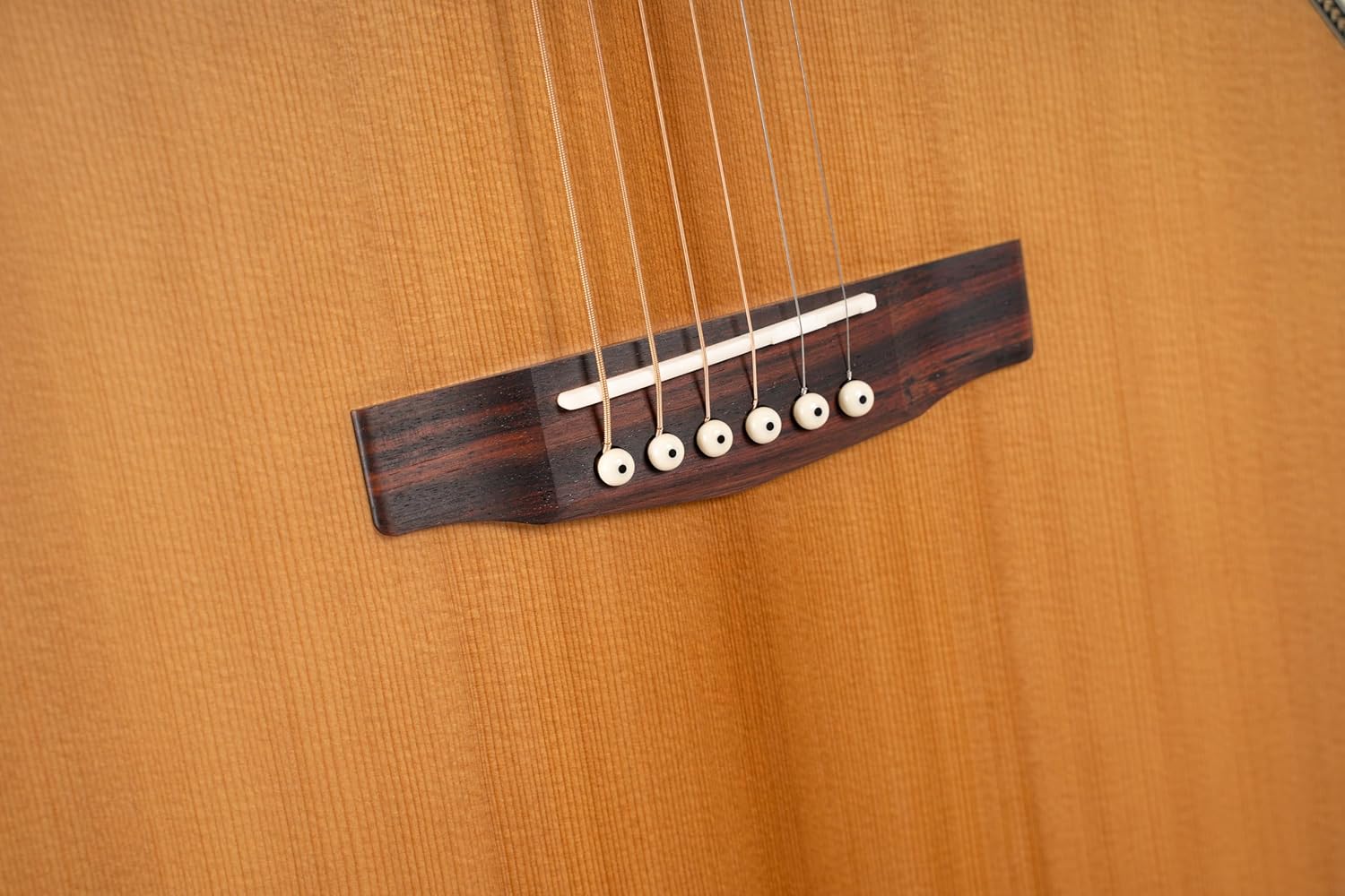 Cort Essence Series ES-GA4 Grand Auditorium Cutaway Acoustic Electric Guitar, Natural Semi Gloss (GA4NSG)