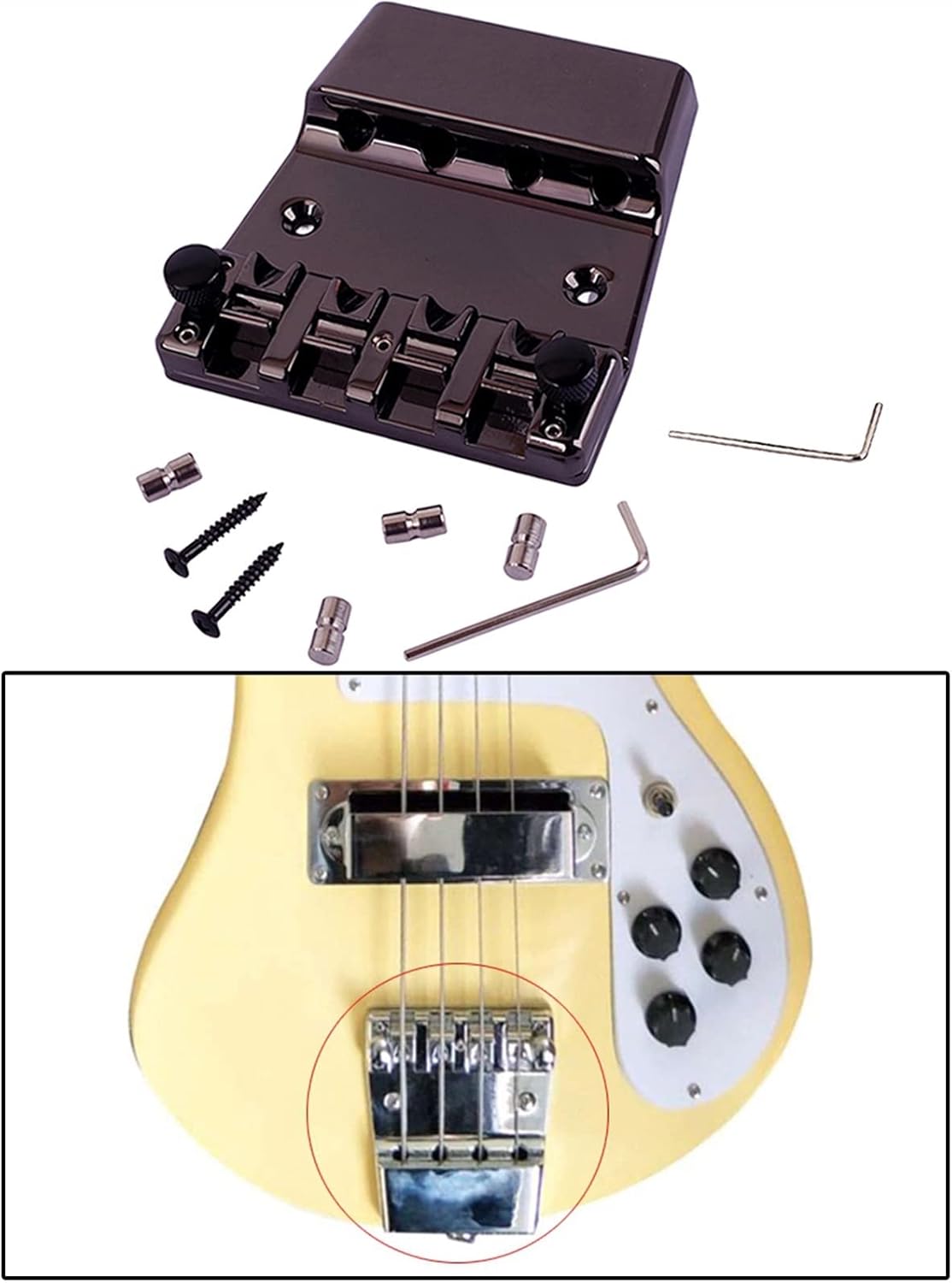 4 String Bass Bridge Electric Bass Guitar Bridge Guitar Bridge Replacement Parts Electric Guitar Bridge