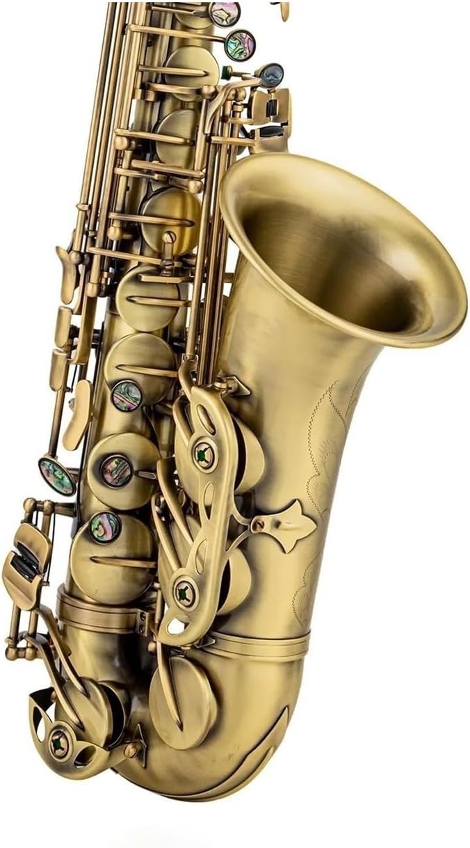 Advanced Antique Craft Eb Alto Saxophone Saxophone Carved Pattern Woodwind Instrument Bag Other Accessories