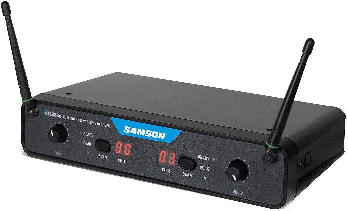 Samson 8 String Solid-Body Electric Guitar, Right (SWC288XHQ8-K)