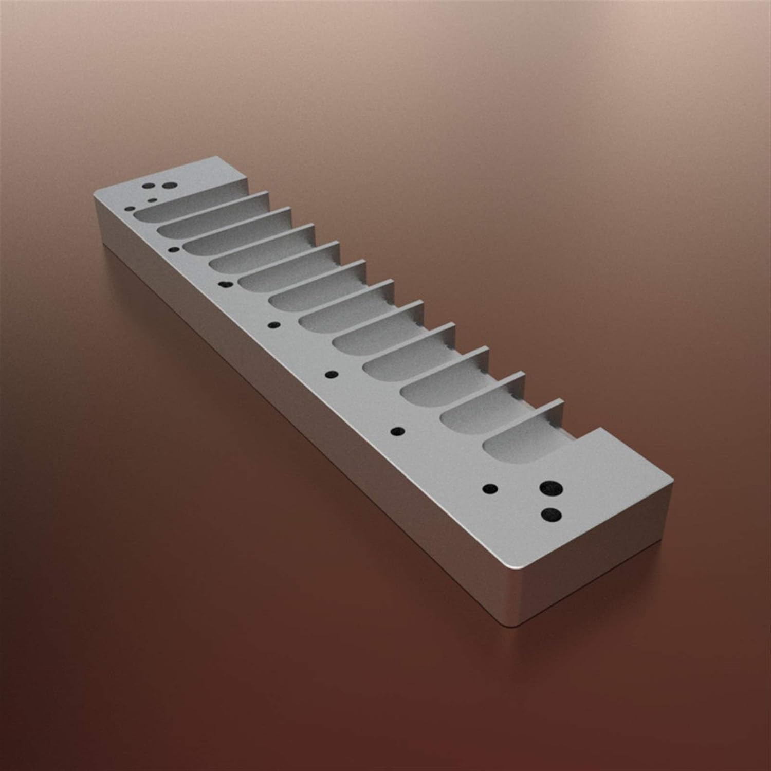 Harmonica-Accessories 12 Holes Chromatic Harmonica Comb for 270 /270D Deluxe Series Universal Metal Harmonica Aluminum Comb Useful (Color : Black)