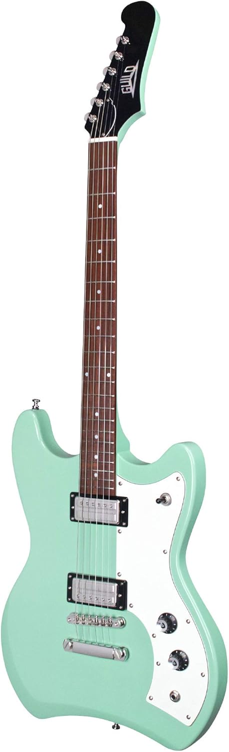 Guild Guitars Jetstar ST Solid Body Electric Guitar, Seafoam Green with Stop Tail, Newark St. Collection