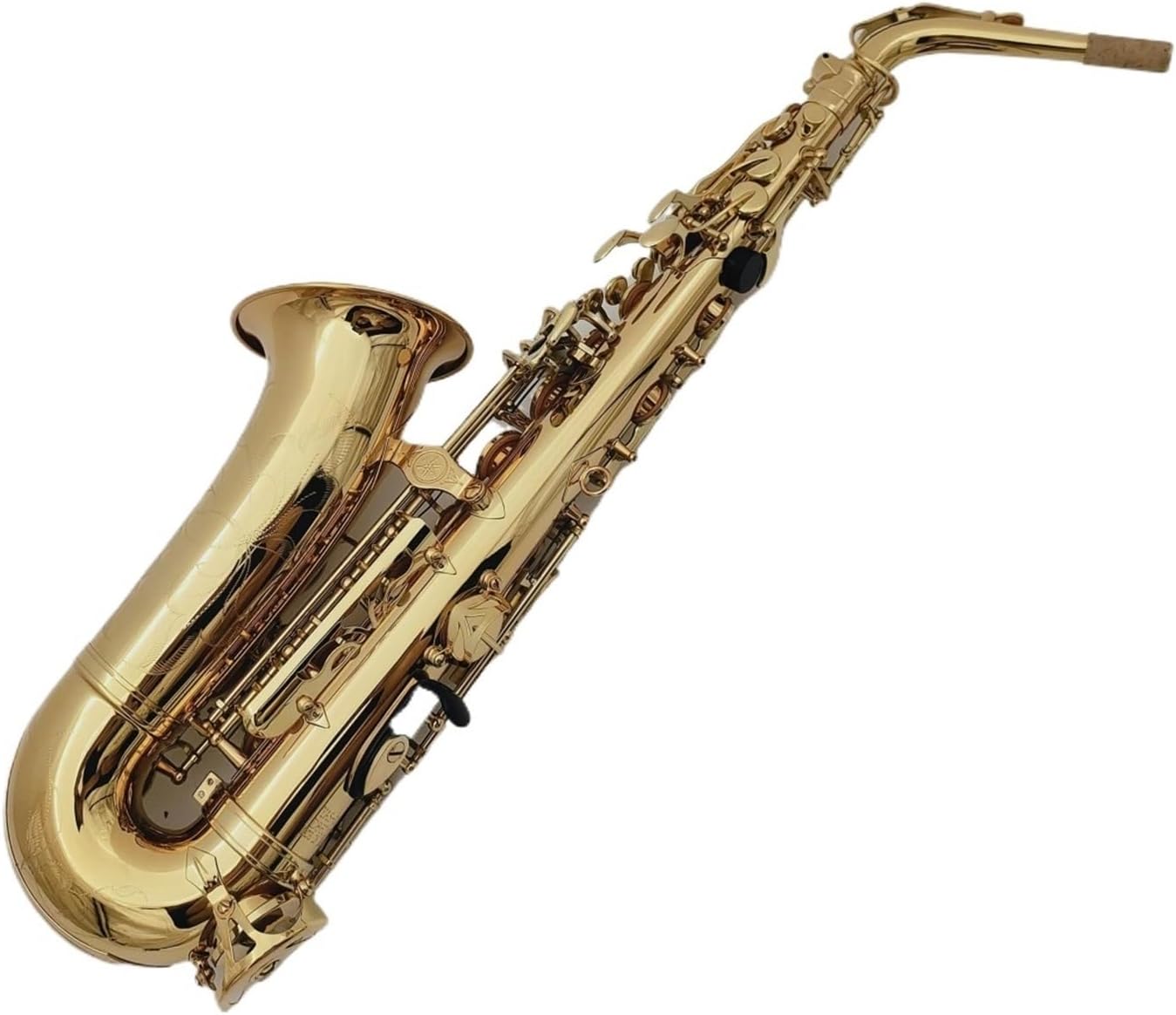 Woodwind Instrument Alto Saxophone Eb Gold Keys Brass Plated Professional Musical Instrument With Case Accessories (Color : DEEP BLUE)