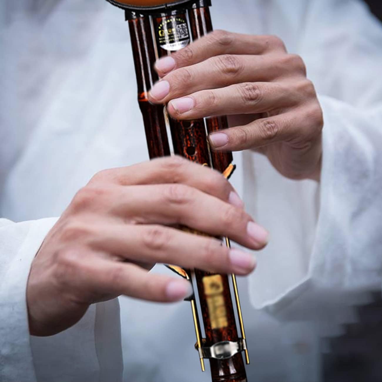 Hulusi for Beginners and Adults to Play C Flat B Three Wind Instrument Orchestra Playing The Gourd Flute Hulusi Musical Instrument with Box Durable Intonation (Color : Brown, Size : B-Flat)