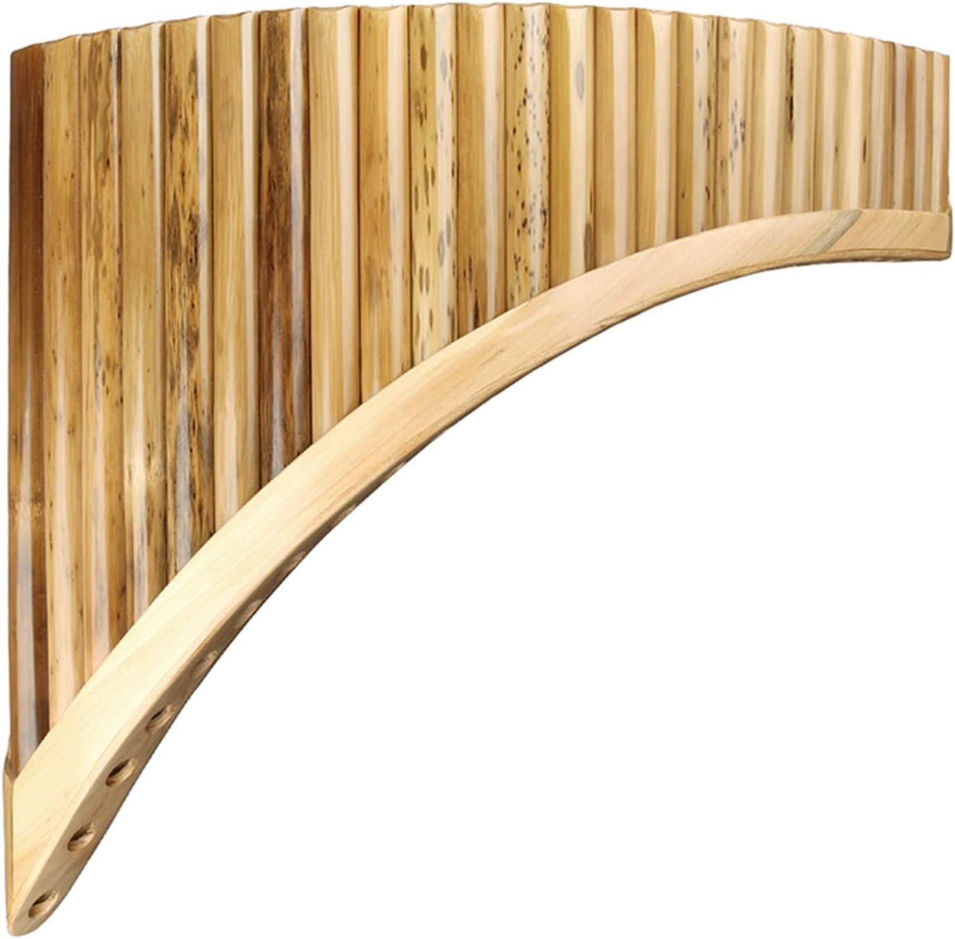 KESHUO 25 Pipes C Key Bamboo Pan Flute Woodwind Instrument Handmade Pan Pipe Panpipes