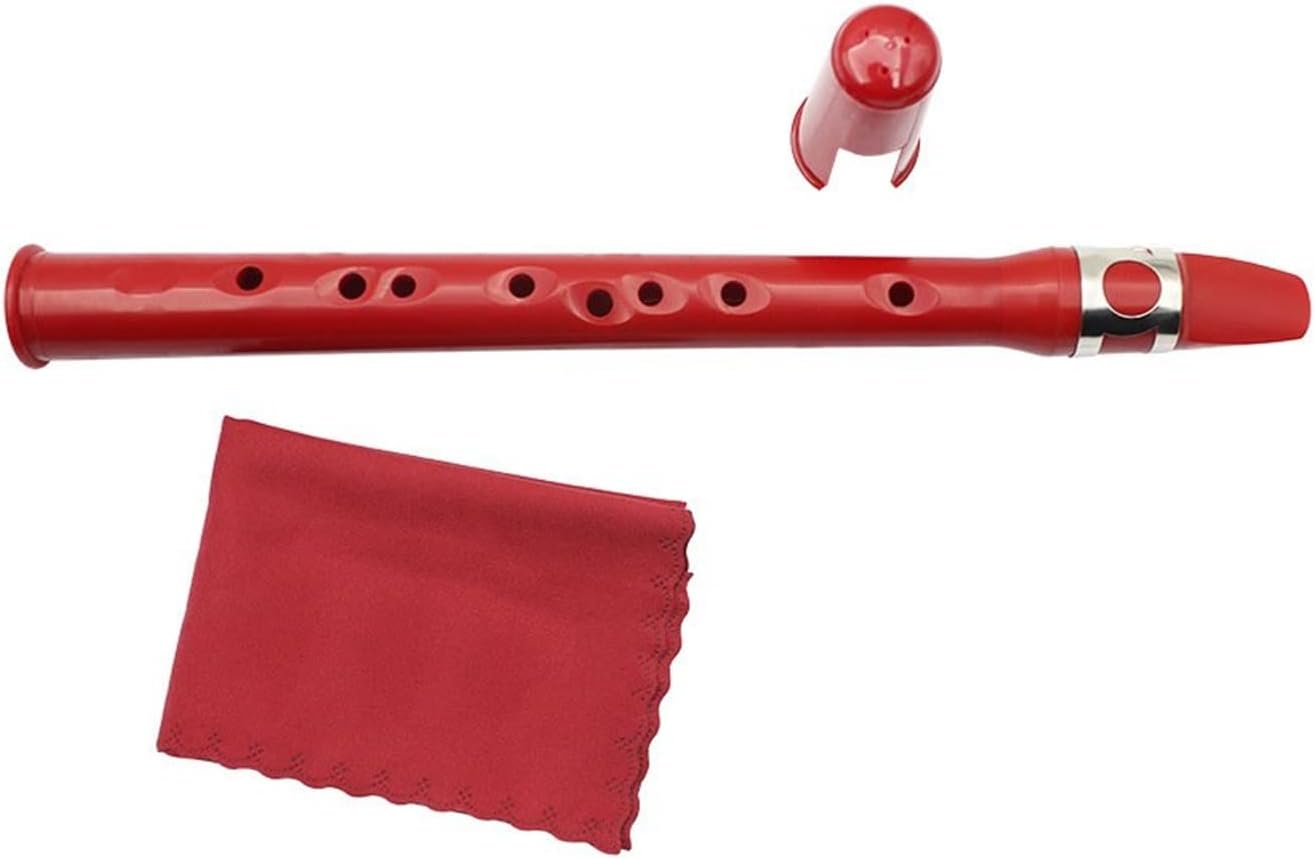 Small Saxophone Pocket Saxophone E-Flat Beginner No Button Wind Mini Saxophone Instrument Multi-Color Optional Student Saxophone (Color : Crimson)