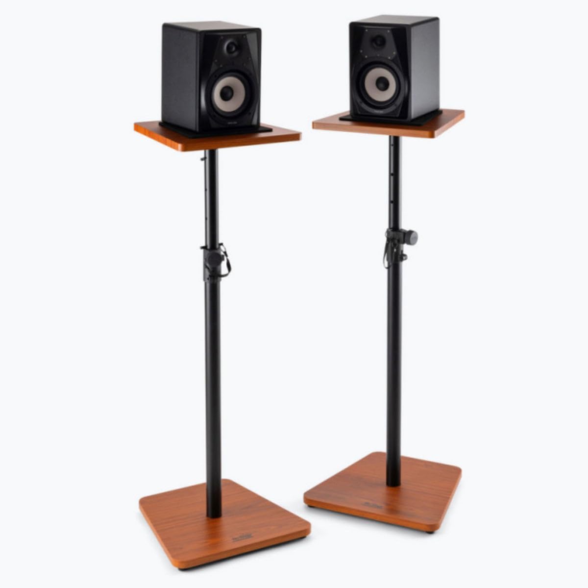 On-Stage SMS7500B Wood Studio Monitor Stands, Pair, Black