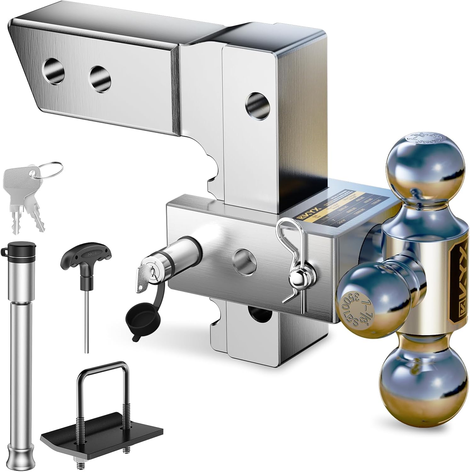 KYX Trailer Hitches Ball Mount for 2.5