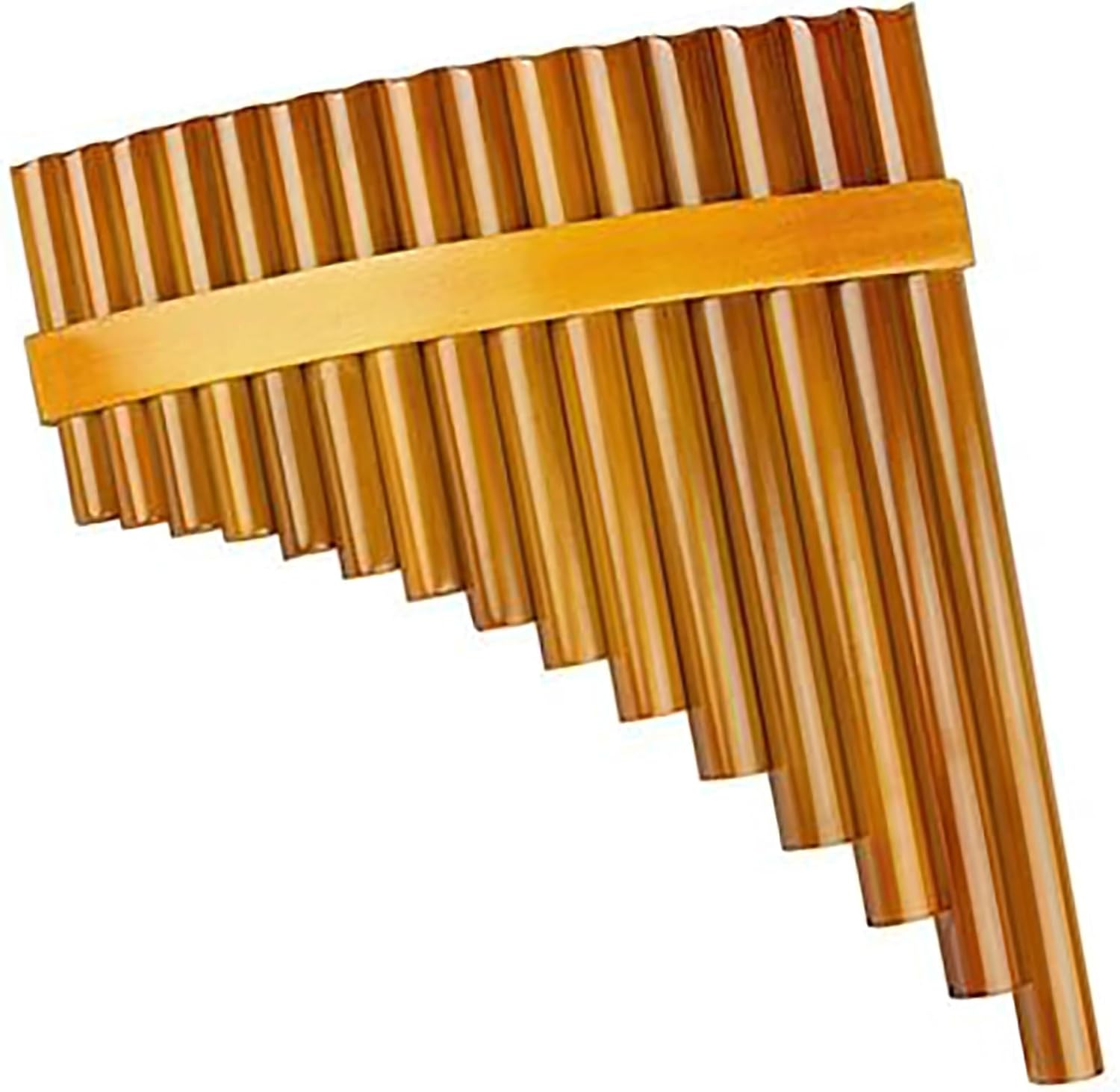 pan flute for beginners 15 Pipes Brown Pan Flute G Key Pan Pipes Woodwind Instrument Chinese Traditional Musical Instrument Pan Flute (Color : Left)