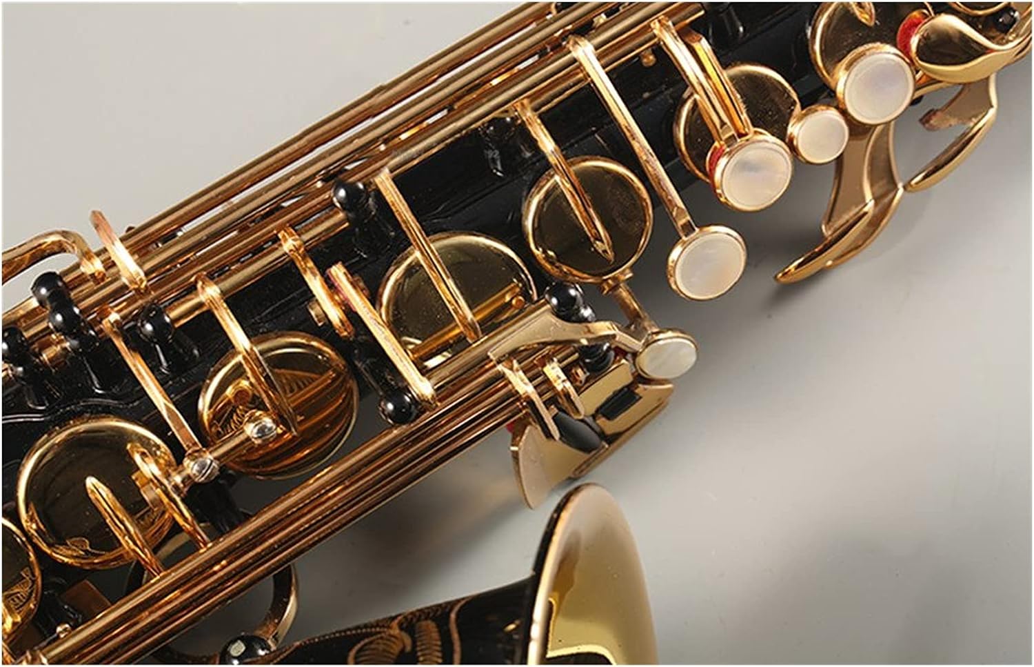 Alto Saxophone Musical Instrument Professional Saxophone Black Gold Gift Mouthpiece Box Student Saxophone