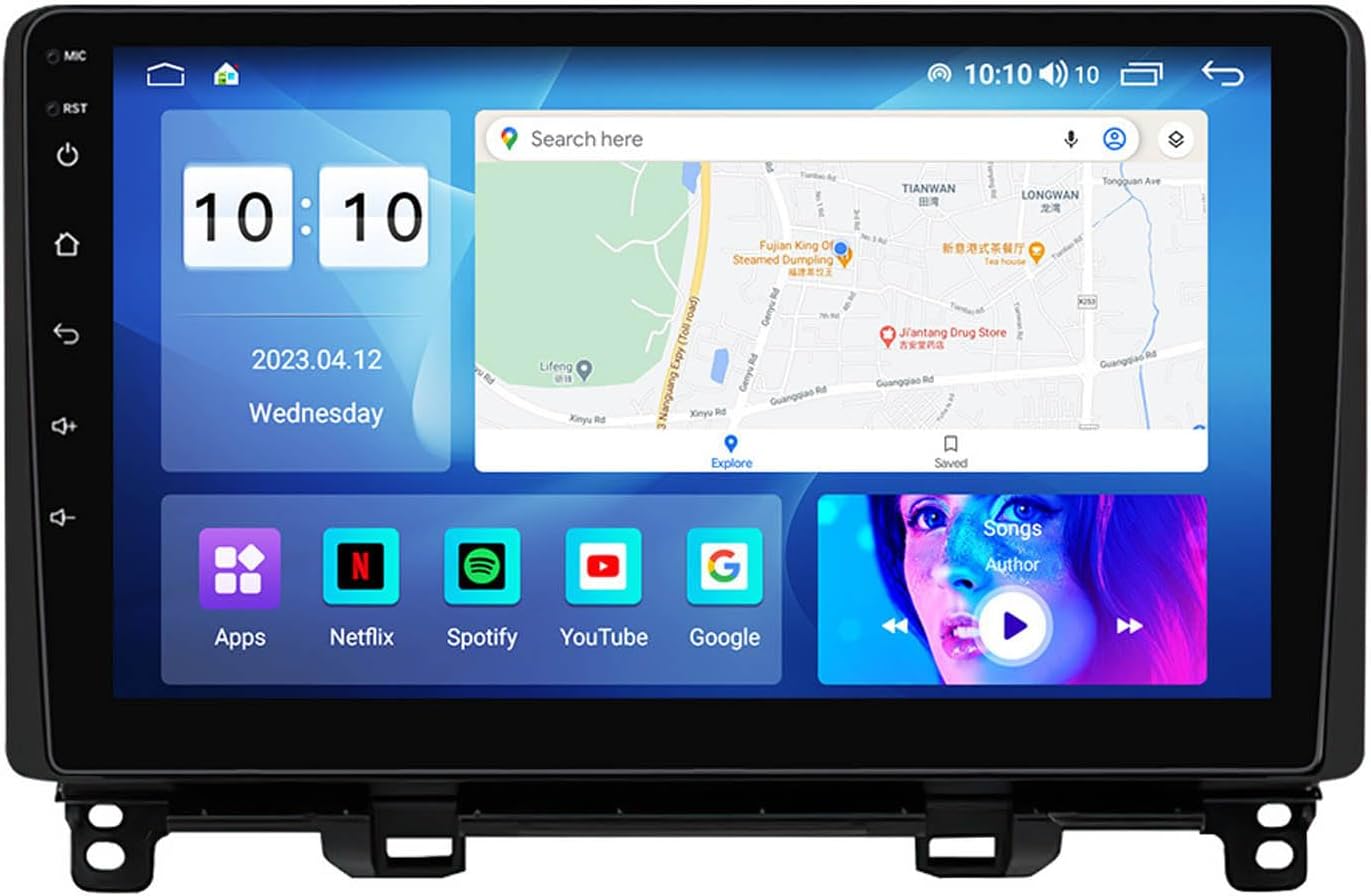 Android Car Stereo Built-in 4G LTE and WIFl GPS Navigation Bluetooth Car Radio for Fit Jazz 2020 2021 2022