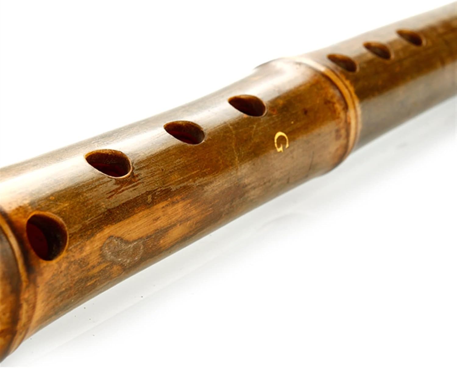 TSTS Chinese Bamboo Flute Left Handed Vertical Bamboo Flute Key G Brown Musical Instruments Chinese Handmade Woodwind