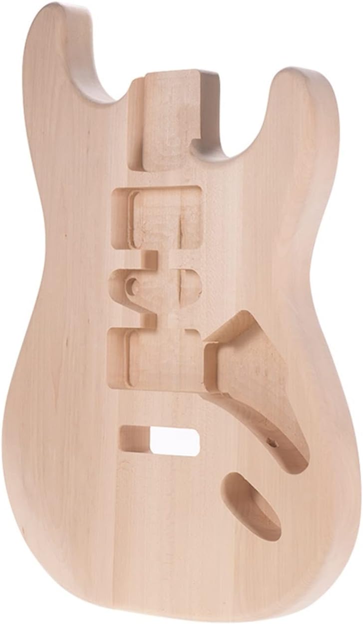 Unfinished Handcrafted Guitar Body Basswood Electric Guitar Body Guitar Replacement Parts Unfinished Guitar Body