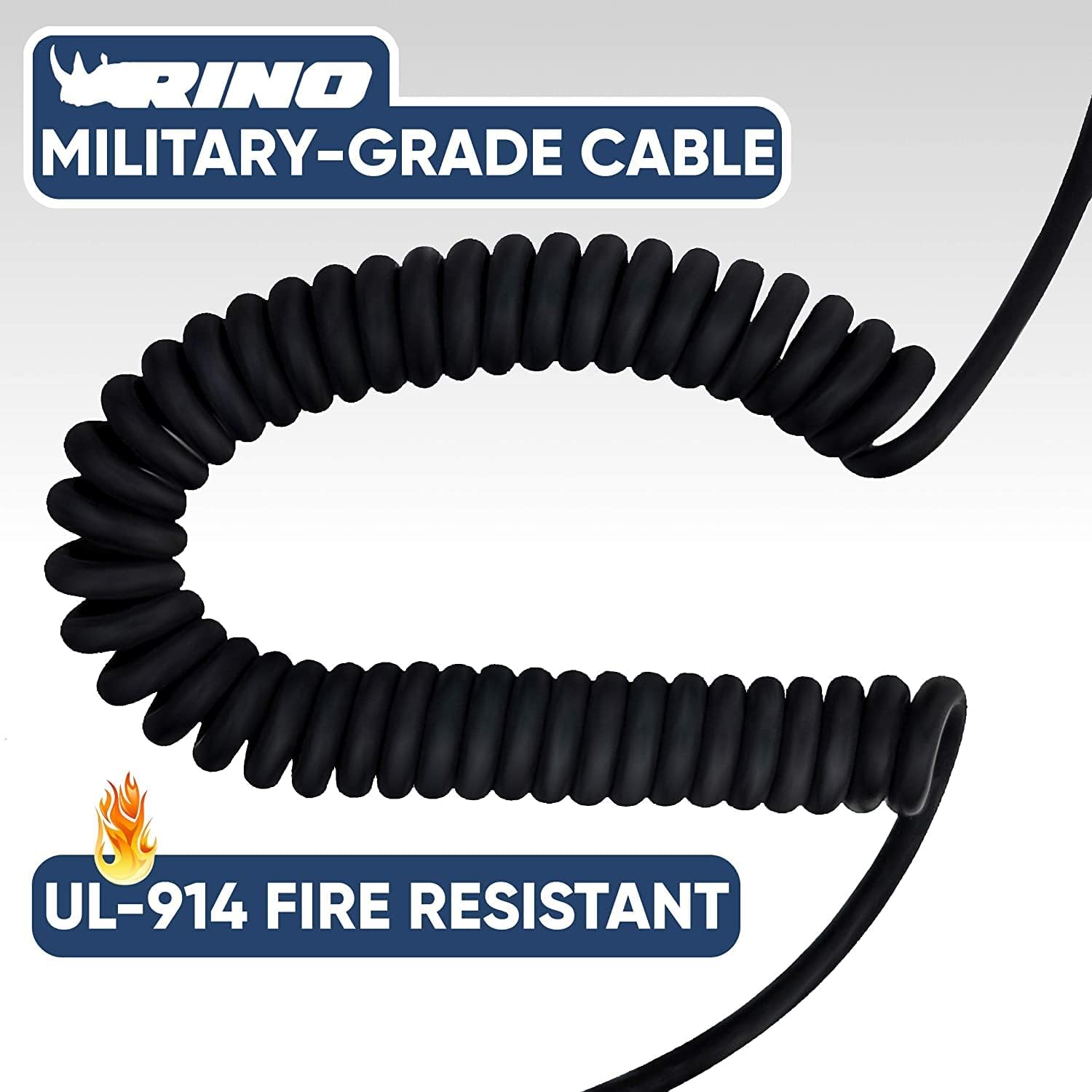 Pryme MC-2127 Replacement Cable for Trooper SPM-2100 Series Speaker Mic, Compatible with Harris Jaguar 700P P5100 P5200 P7100 P7200 SPD2000