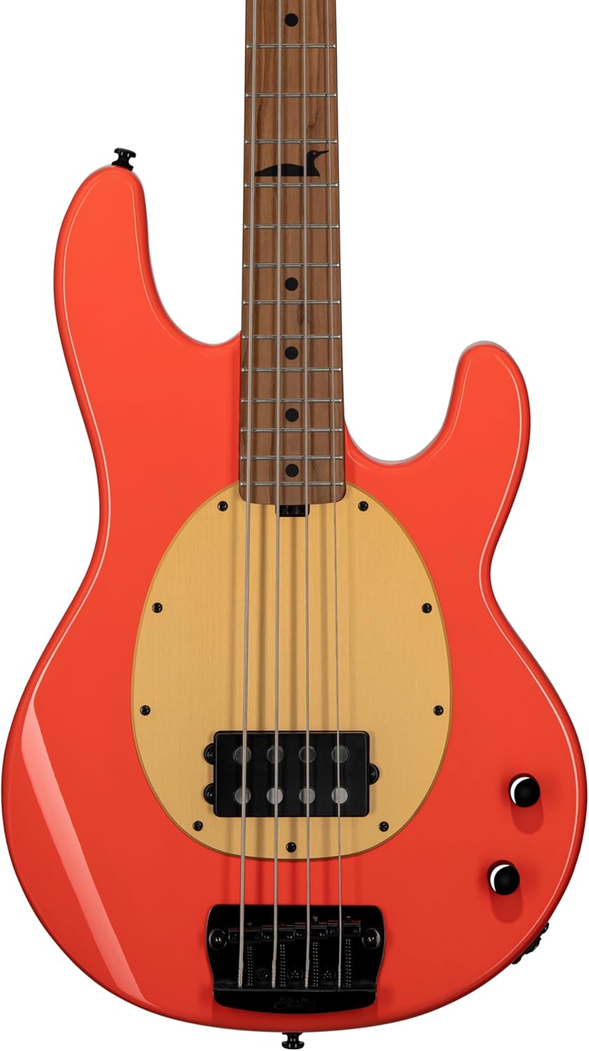 Sterling By Music Man Pete Wentz Signature StingRay Bass Guitar - Fiesta Red