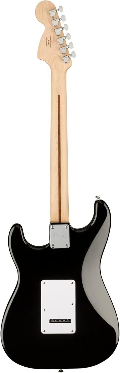 Squier Affinity Series Stratocaster Electric Guitar, with 2-Year Warranty, Black, Maple Fingerboard