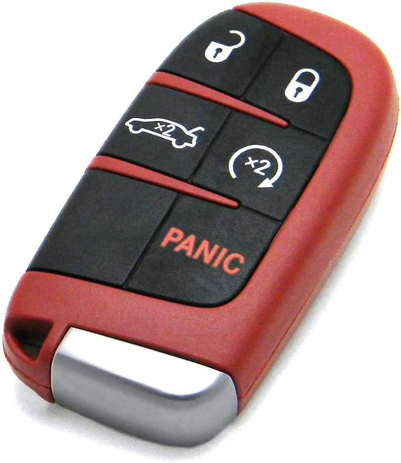 OEM Electronic 5-Button Smart Key Fob Remote Compatible with 2019-2022 Dodge Challenger & Charger SRT Hellcat (FCC ID: M3N-40821302, P/N: 68394203)