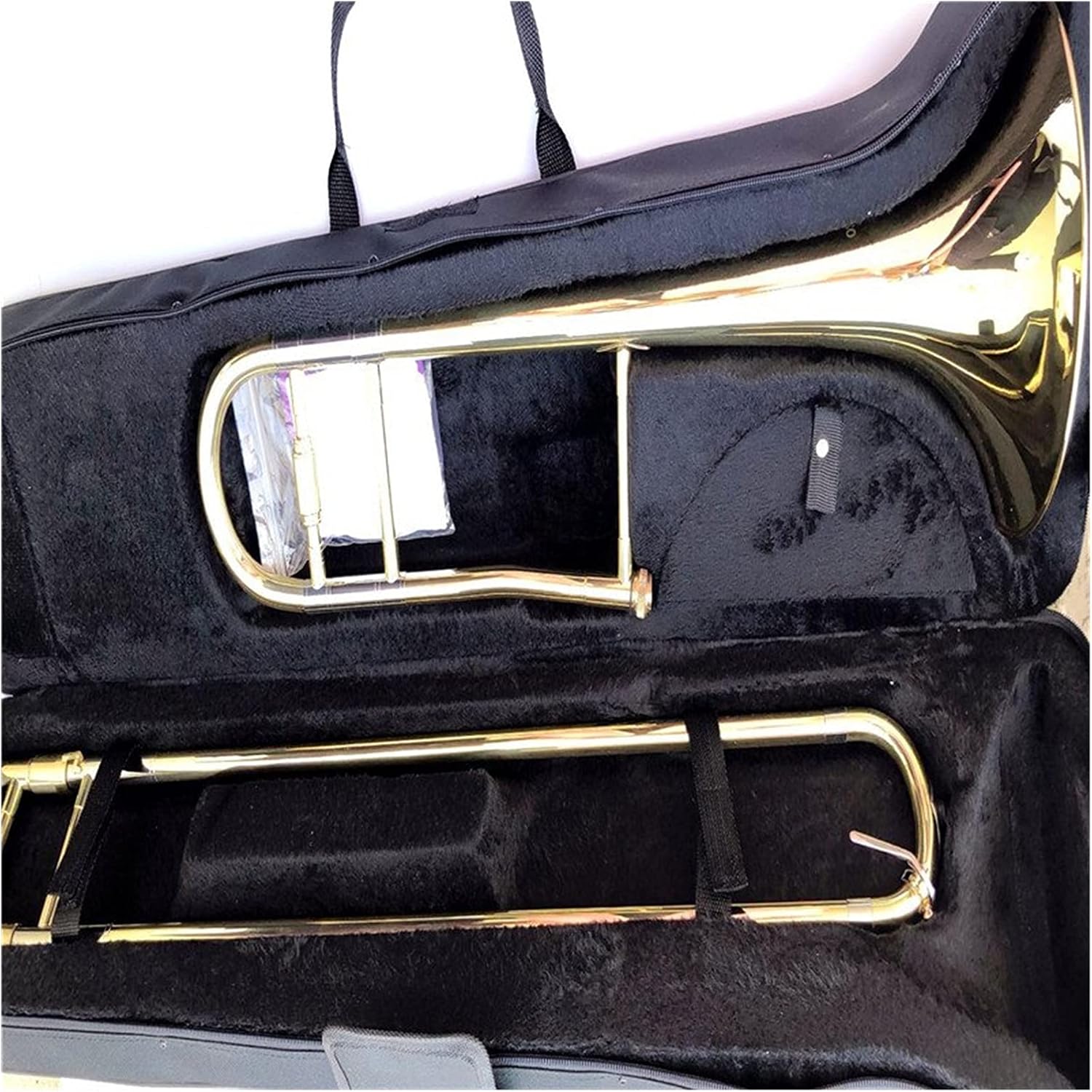 Student Trombone Tenor Bb Trombone Great Metal Technology Sound Paint Shell and Mouthpiece Great Response Tone Trombone Kit