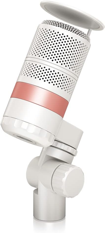 TC-Helicon GoXLR MIC-WH Dynamic Broadcast Microphone - White and TC-Helicon GoXLR MIC Cable Oxygen-Free 3.0 m (10 ft) Microphone Cable with XLR Connectors Bundle