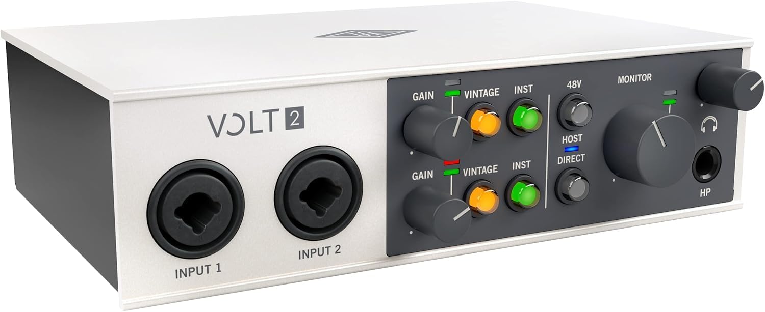 Universal Audio Volt 2 USB Audio Interface - Bundle with 2 XLR Cables
