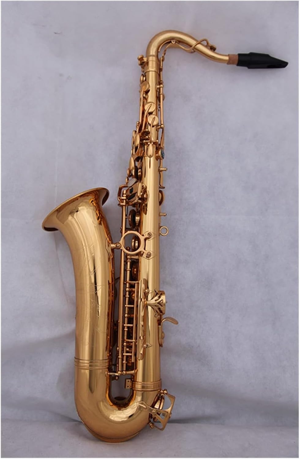 C Melody Saxophone Woodwind Sax Gold Lacquer with Case and Mouthpiece Sax Instruments